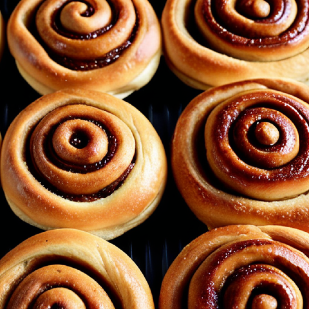 **

Prompt: Close-up of a confused AI face struggling to differentiate between various types of *kanelbullar* (cinnamon buns), displaying false positive and false negative labels on each bun. Emphasize the subtle differences in appearance, capturing the frustration of a machine learning model failing at a seemingly simple Swedish task.  Focus on texture and lighting.

**