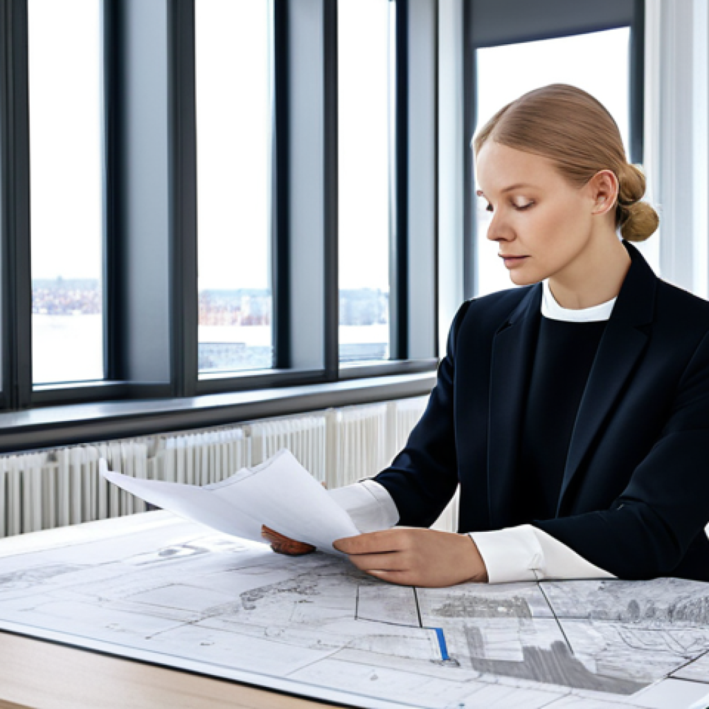 효과적인 피드포워드 신경망 설계 방법 - Modern Architect at Work**
A professional female architect, fully clothed in stylish yet modest bus...