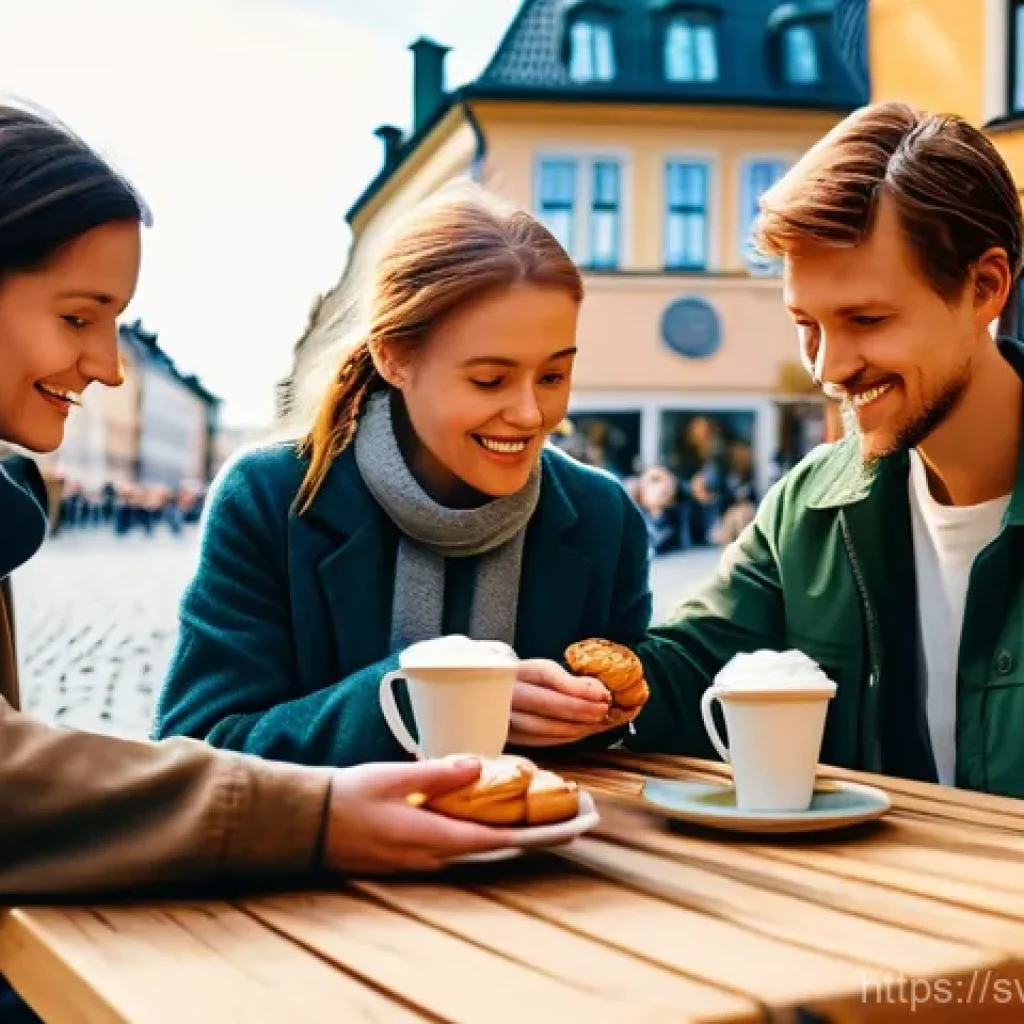 모델 앙상블을 위한 아키텍처 설계 전략 - **Prompt:** A cozy autumn fika scene in a charming Stockholm square. A diverse group of friends, age...