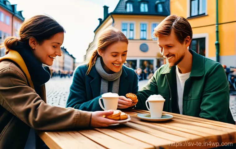 모델 앙상블을 위한 아키텍처 설계 전략 - **Prompt:** A cozy autumn fika scene in a charming Stockholm square. A diverse group of friends, age...