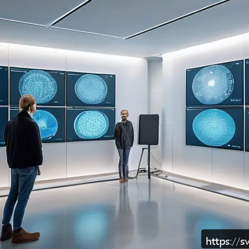 신경망 아키텍처에서의 패러미터 공유 기법 - A futuristic AI research lab environment showcasing a diverse team of Scandinavian data scientists c...