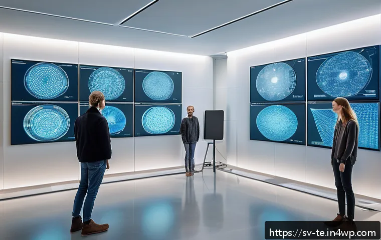신경망 아키텍처에서의 패러미터 공유 기법 - A futuristic AI research lab environment showcasing a diverse team of Scandinavian data scientists c...