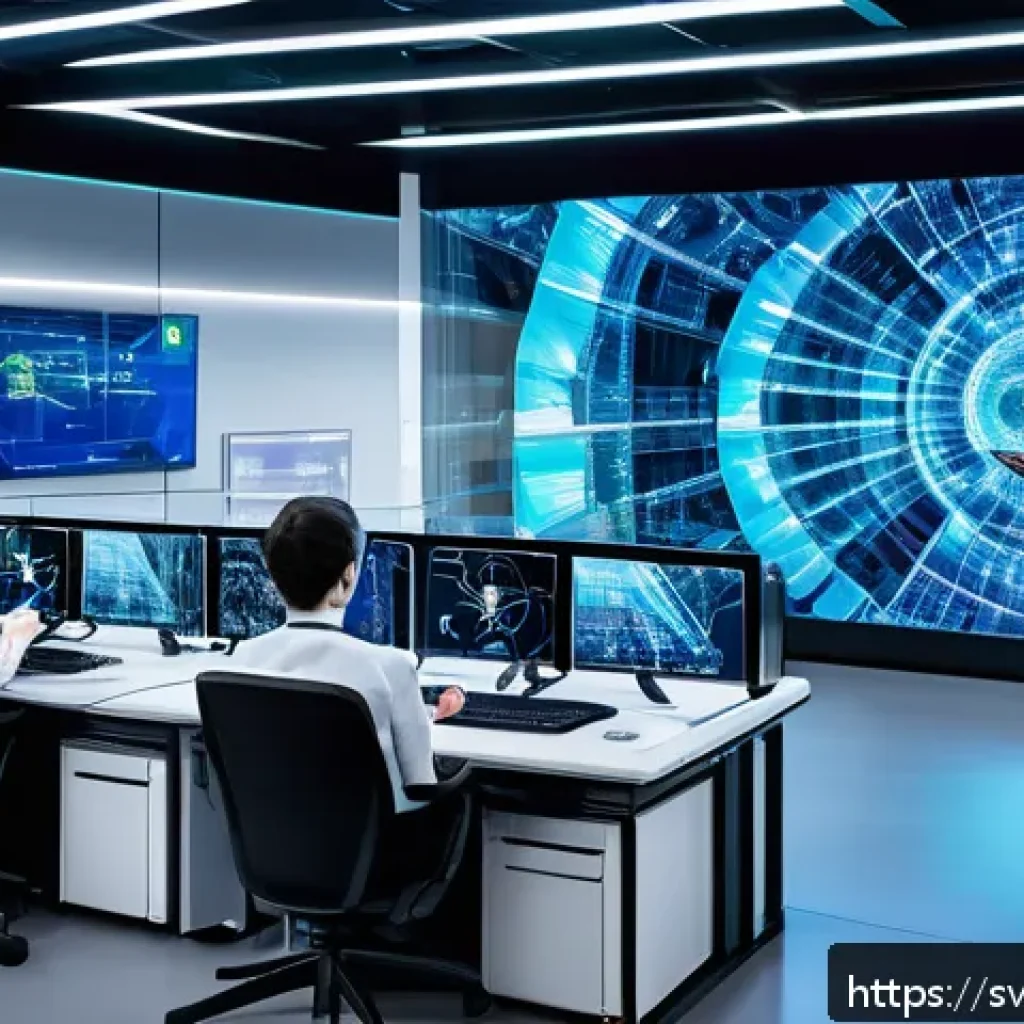 컨볼루션 신경망 아키텍처의 혁신적 접근법 - A futuristic laboratory setting focused on neural network image analysis, featuring scientists worki...